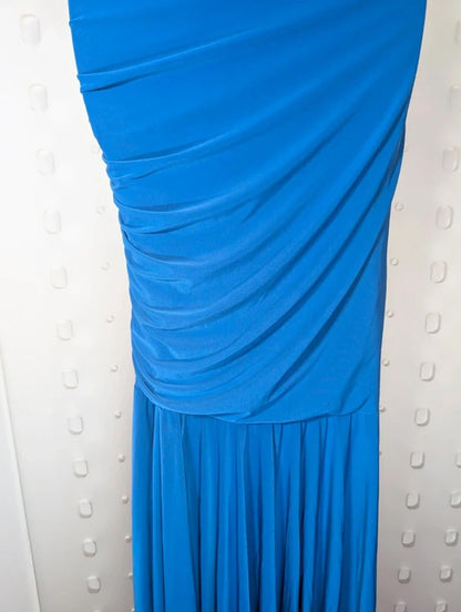 Taali London One Shoulder Ruched Mermaid Occasion Dress UK S/M (Made in UK)