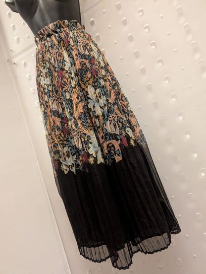 Next x Morris & Co. Pleated Midi Skirt – UK 8 / EUR 36