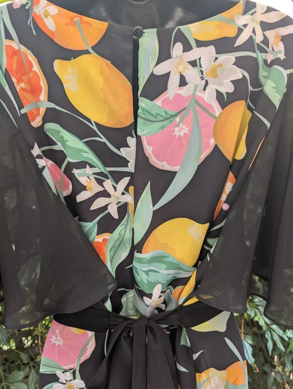 Twisted Wunder Citrus Print Midi Dress UK18