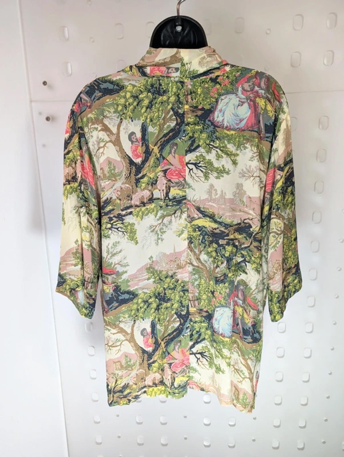 One Hundred Stars Rachel Top Country Toile Print M/L