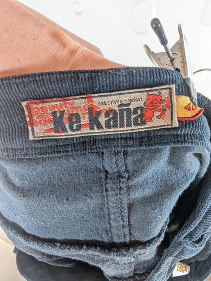 Ke Kaña Corduroy & Cotton Maxi Skirt – Boho Patchwork Style – UK 12