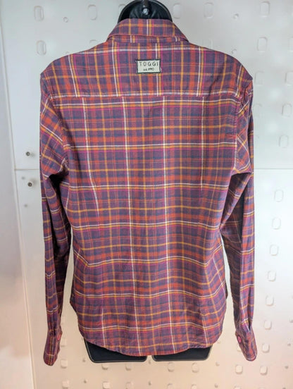 Toggi Alissa Plaid Shirt UK6 Pink Purple Check Cotton Button Up