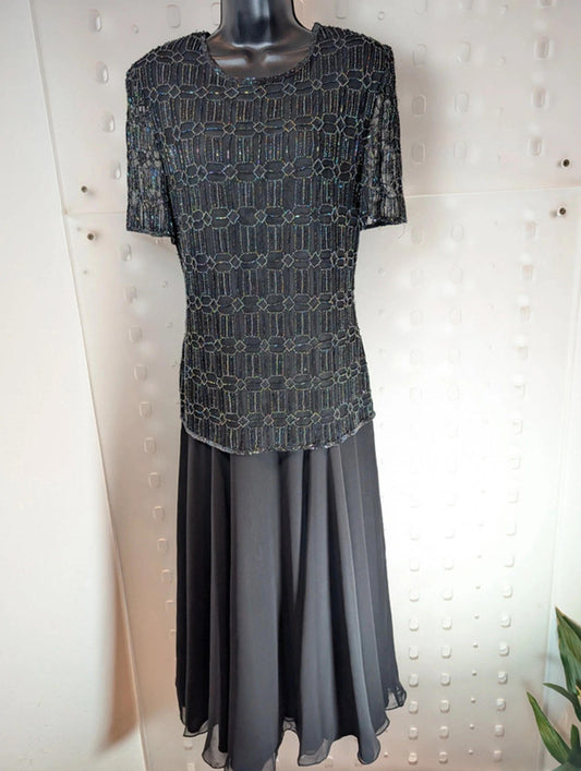 Vintage After Six by Ronald Joyce beaded evening