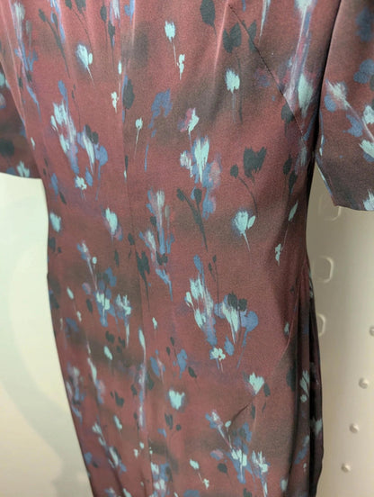 Jigsaw silk blend floral dress – size UK 10