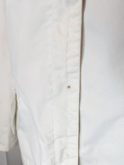 Max & Co White Utility Jacket UK14 Zip & Popper Belted Style Vintage