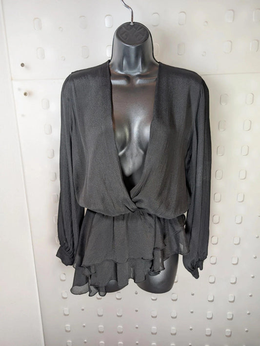 Nu Denmark Silk Blouse Size XS UK8