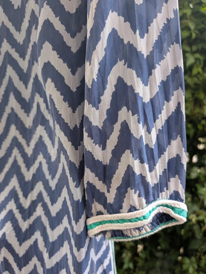Blink Beach 100% Silk Kaftan Made in India UK10