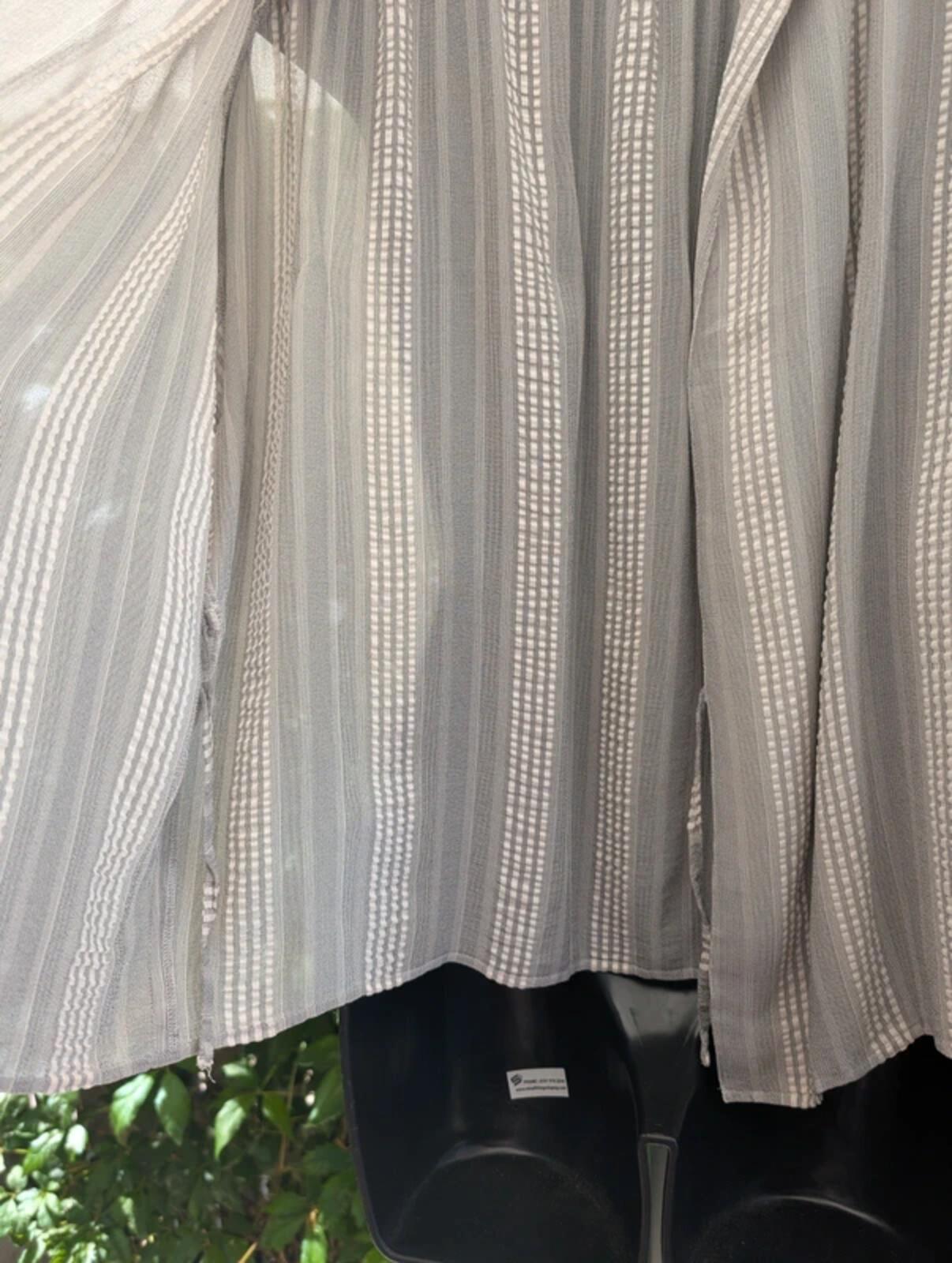 Max Mara Silk Safari Blouse Made In Italy UK14