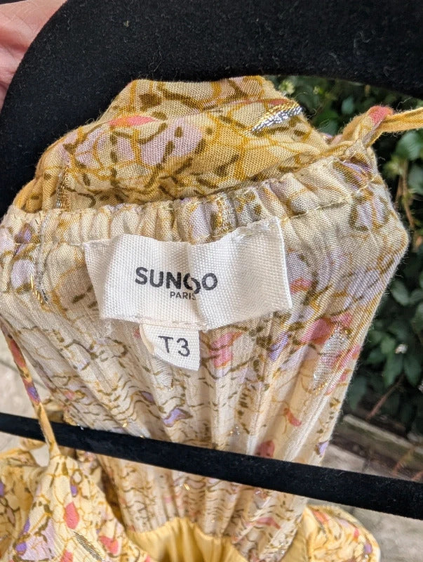 Suncoo Paris Carine Floral Maxi Dress FSC Viscose UK12