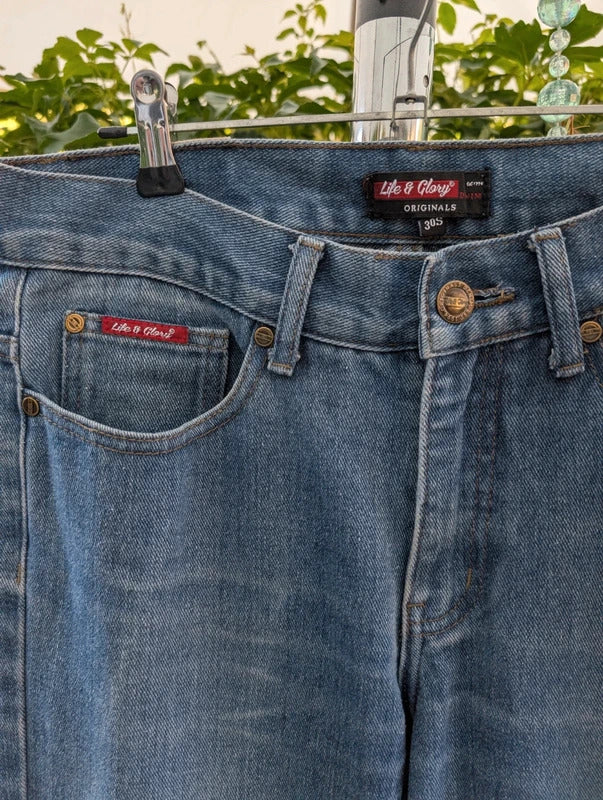 Life & Glory Straight Leg Jeans Blue W30
