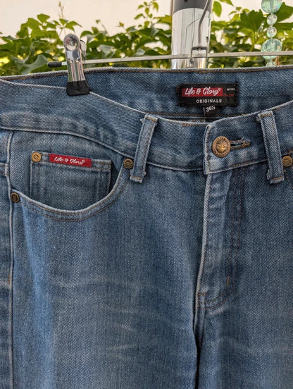 Life & Glory Straight Leg Jeans Blue W30