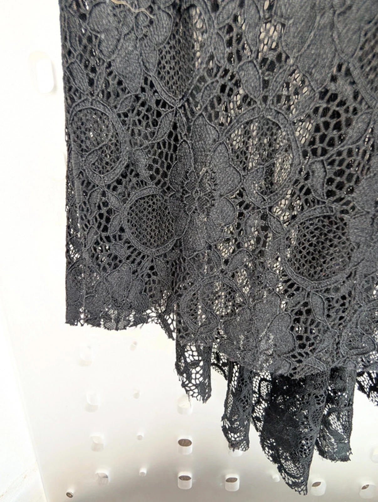 Lunatic Italia gothic lace dress – stretchy faux wrap
Size small