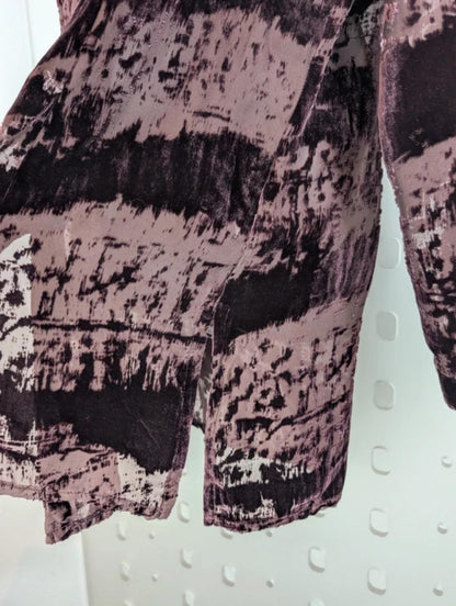 Vintage Punto Linea devoré burnout longline shirt FR42