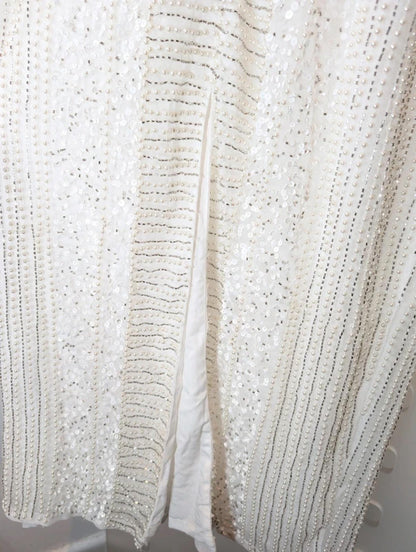 Karen Millen “Armour” Beaded Ivory Gown UK6 Bridal / Occasion Dress Sold Out