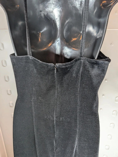 Lella of London vintage 90s velvet midi dress – UK 12