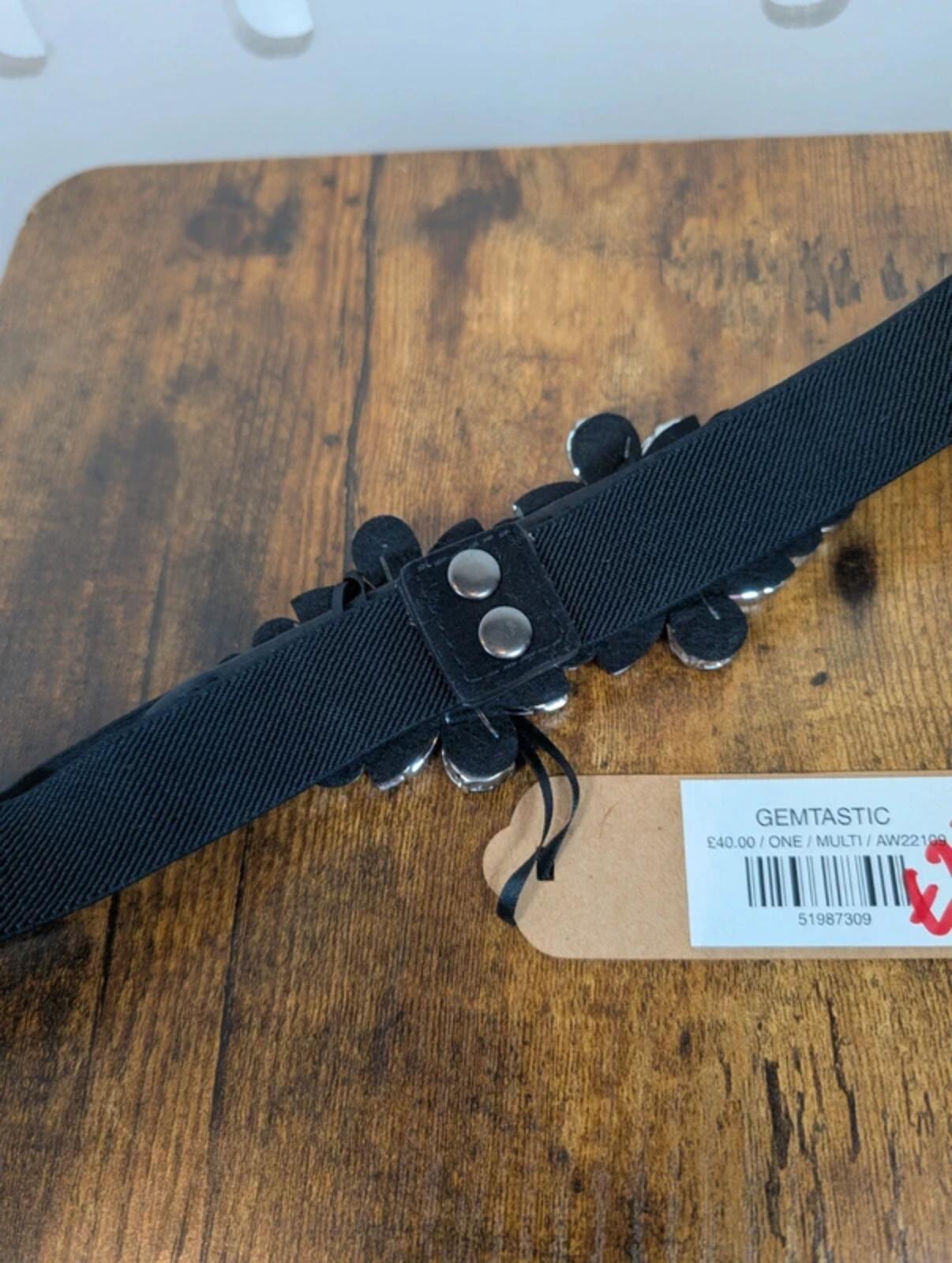 Nooki London Gemtastic Embellished Waist Belt NWT