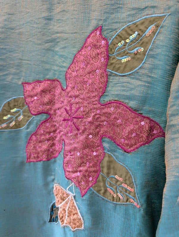 Indigo Moon Wearable Art Embellished Jacket NWT XXL