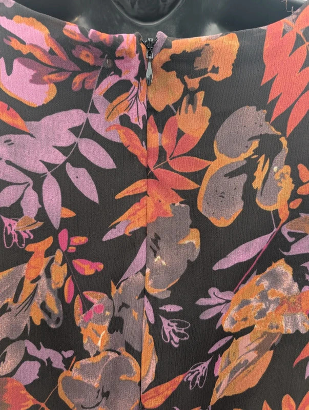 Joe Browns Autumn Floral Hanky Hem Dress UK14