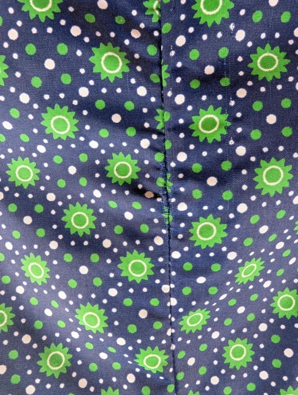 Vintage Safinyl geometric print pinafore dress EU40