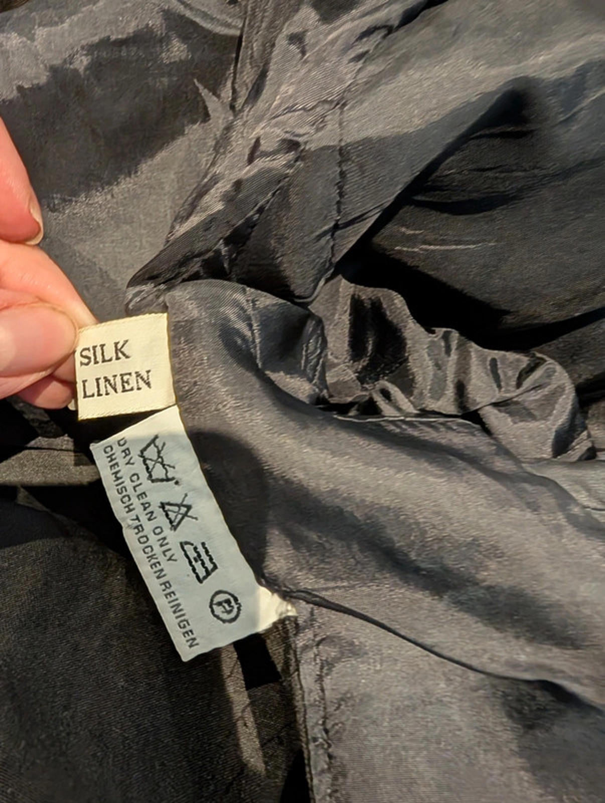 Vintage Umberto Ginocchietti Silk Linen Blazer – IT 42 (UK 10) | Made in Italy