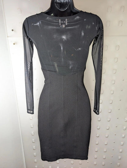 Reiss ‘Otis’ Sweetheart Bodycon Dress Black – UK 6 (Label 8)