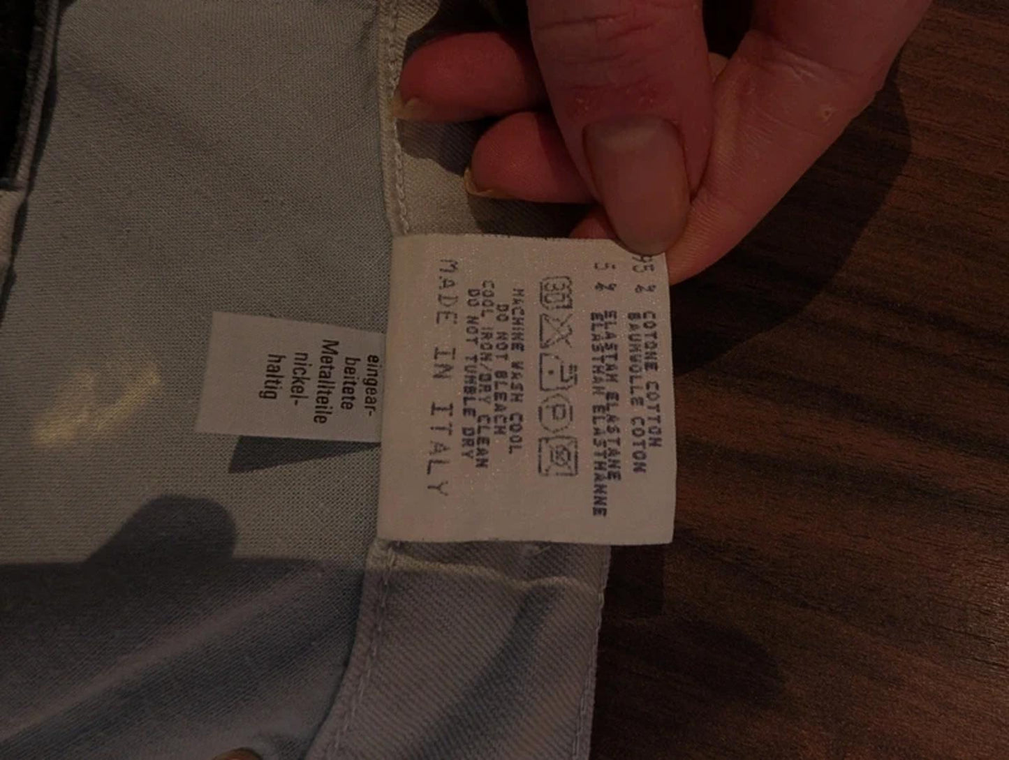 MCM mint cotton stretch jeans – size 34