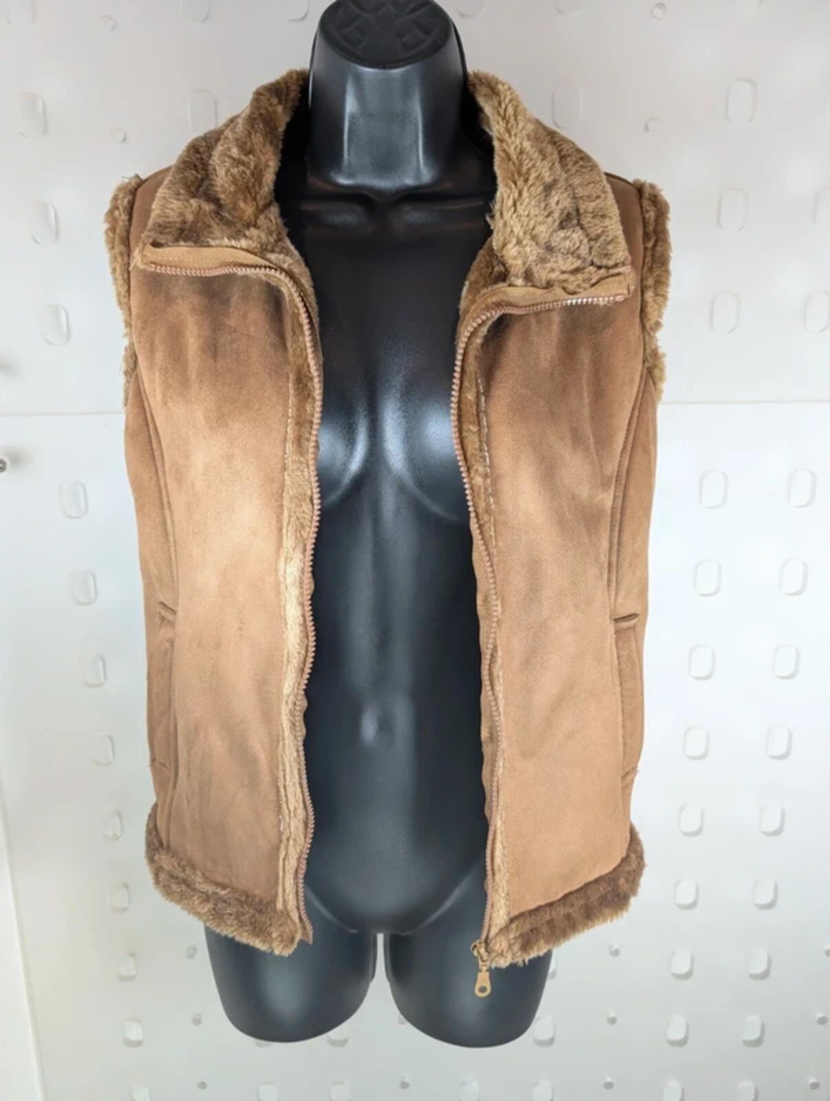 C Five J vintage Y2K faux suede gilet Medium