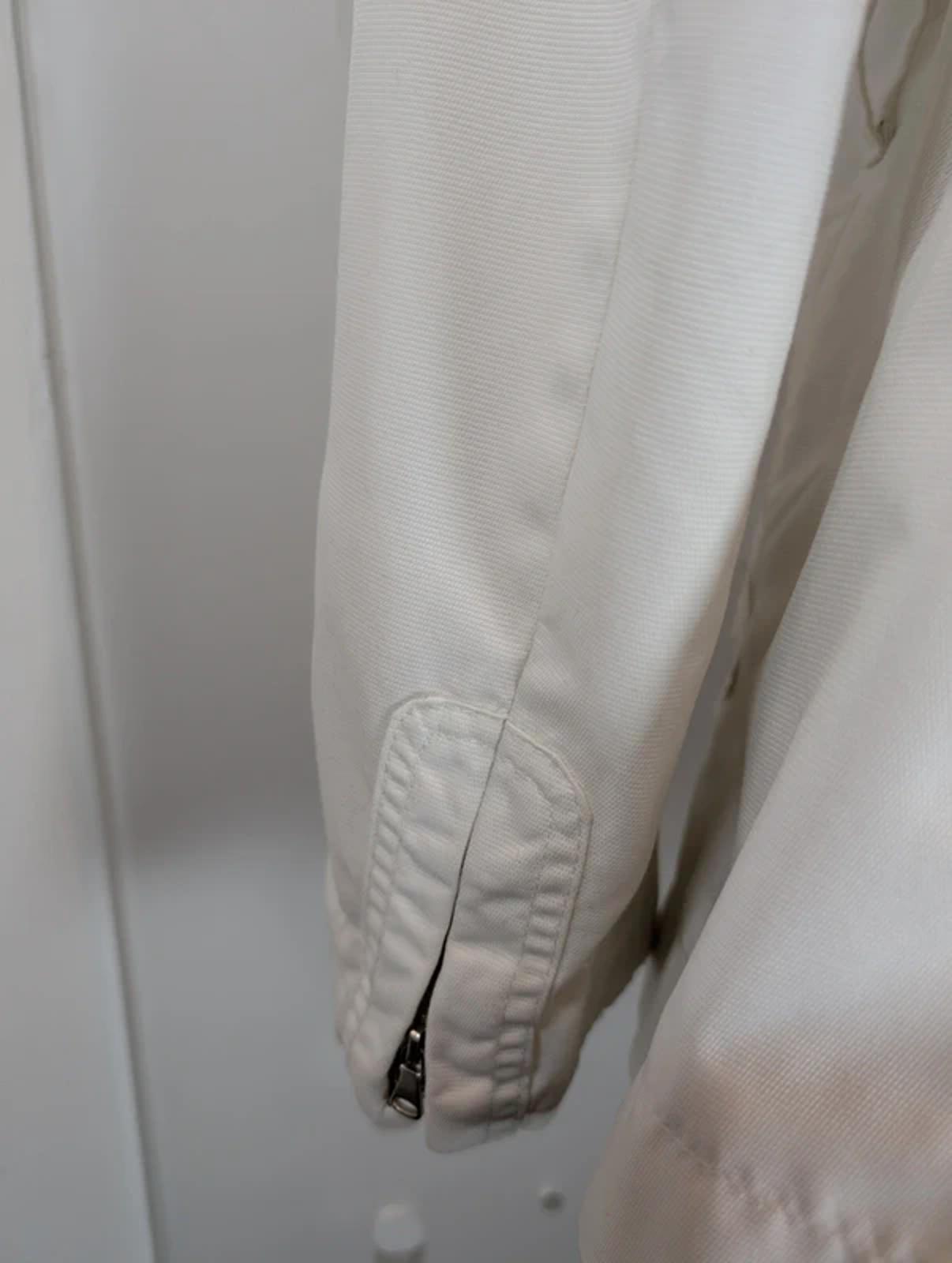 Max & Co White Utility Jacket UK14 Zip & Popper Belted Style Vintage