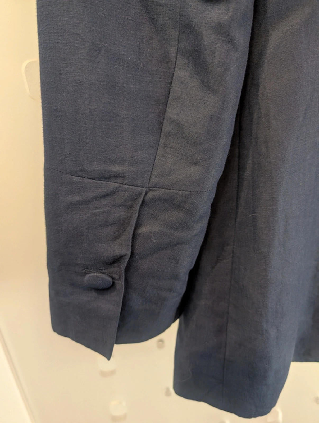 Vintage C’est Commeça tailored blazer in navy – UK 12
