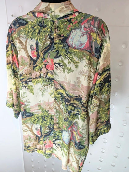 One Hundred Stars Rachel Top Country Toile Print M/L