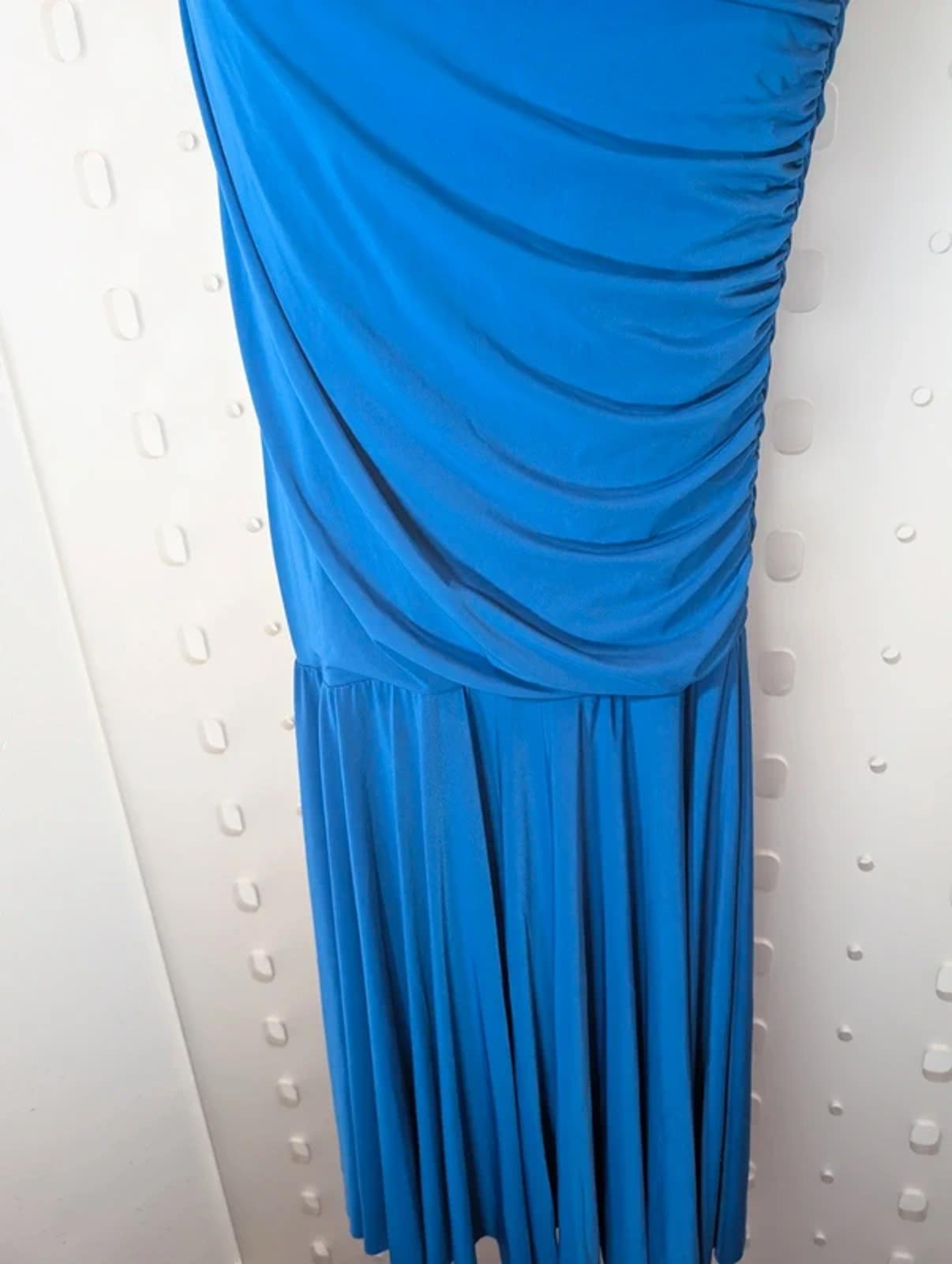 Taali London One Shoulder Ruched Mermaid Occasion Dress UK S/M (Made in UK)