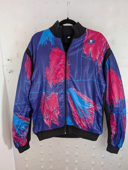 Vintage Vermarc Purple Pink Blue Colour Block Jacket Large