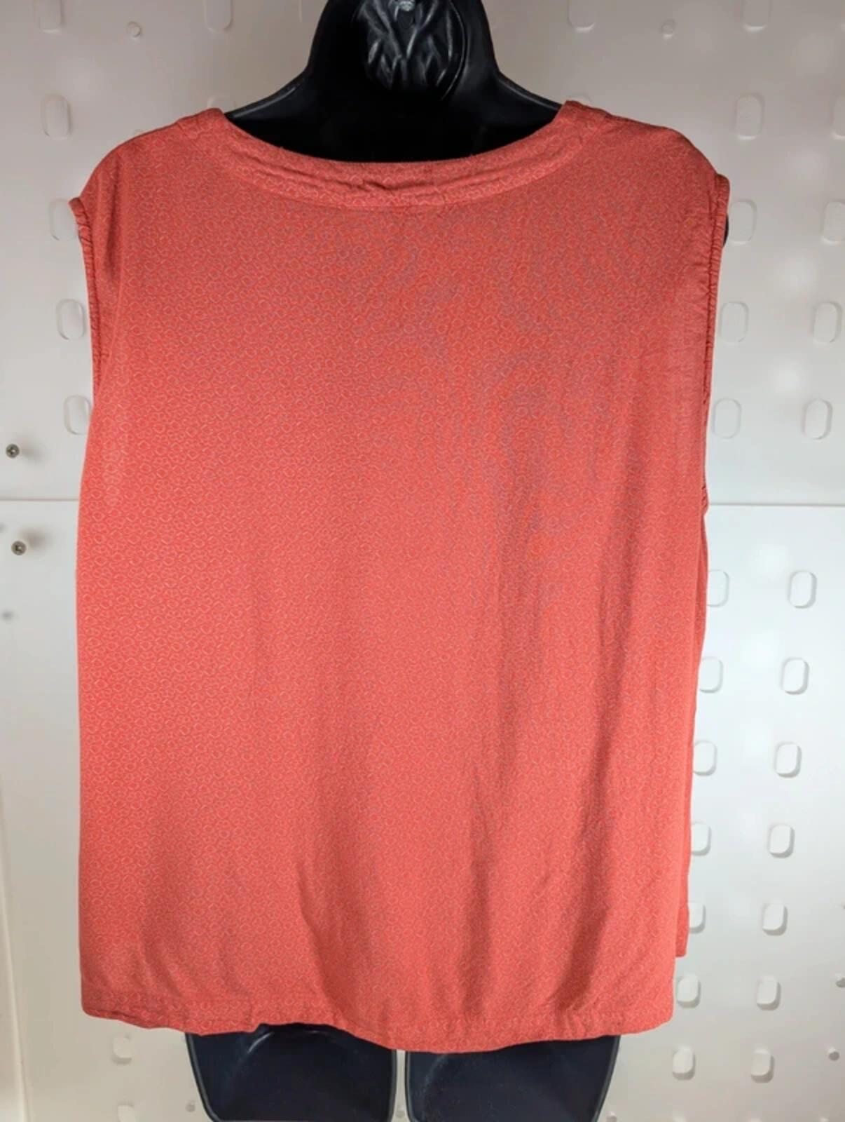 Nomads Coral Printed Viscose Top UK18 Relaxed Fit Ethical
