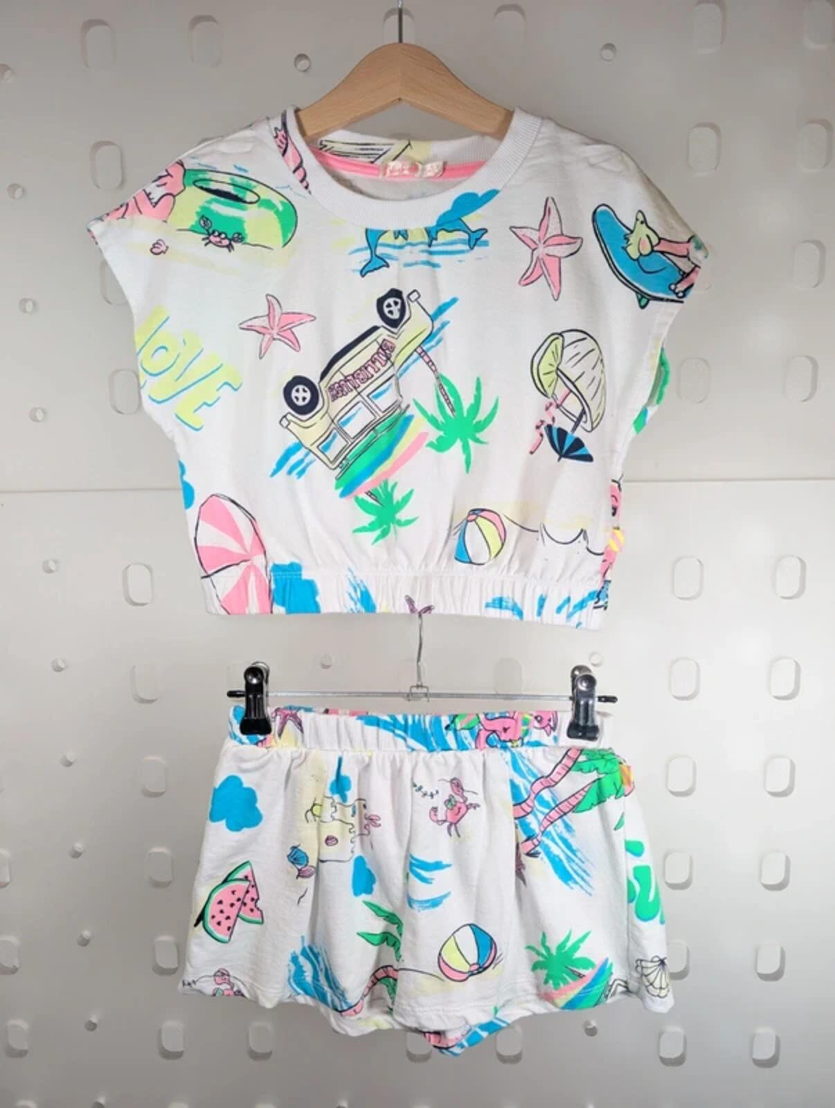 Billieblush Beach Print Top & Shorts Set Age 6 114cm