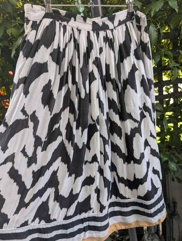 Saint Tropez Zebra Print Midi Skirt XS UK8/10