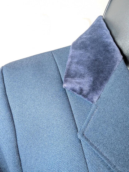 Vintage Caldene Equestrian Riding Jacket Navy Made in England Tailored UK 8/10