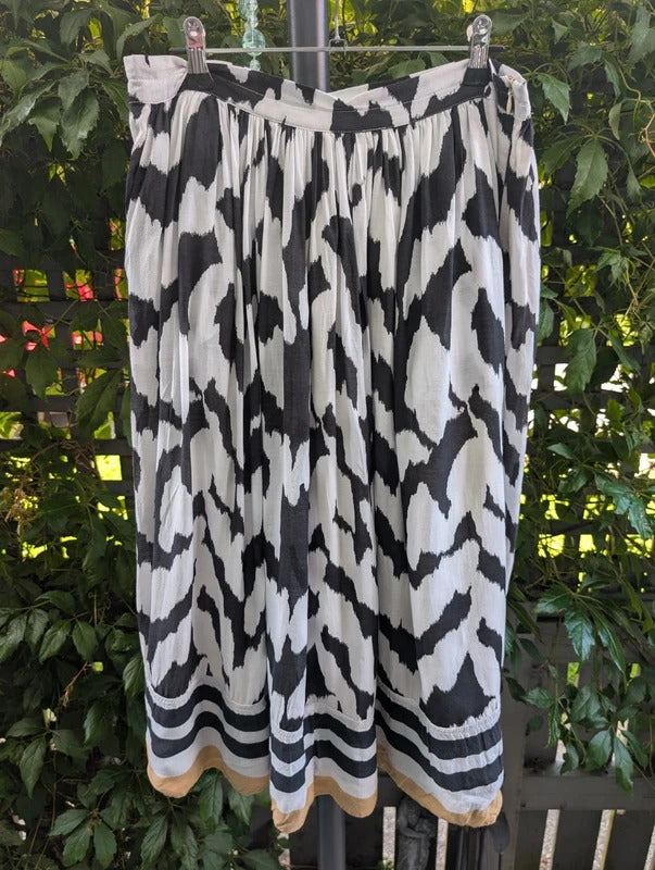 Saint Tropez Zebra Print Midi Skirt XS UK8/10