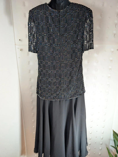 Vintage After Six by Ronald Joyce beaded evening