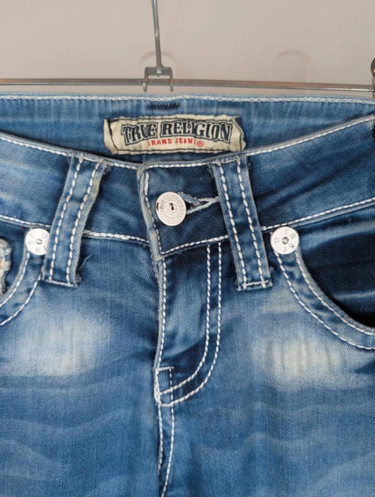 True Religion Denim Shorts Vintage Wash Waist 29