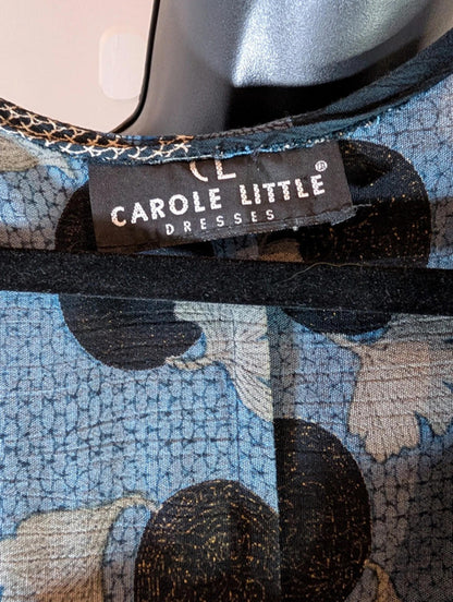 Carole Little oriental-style maxi dress – oversized fit