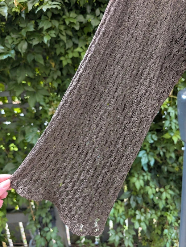 Olive Green Crochet Knit Shrug Cardigan Woodland Fairycore Free Size