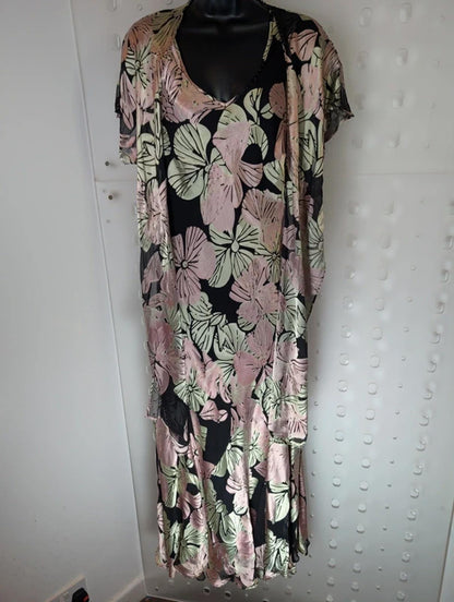 Vintage Windsmoor Silk Blend Bias Cut Maxi Dress UK 10