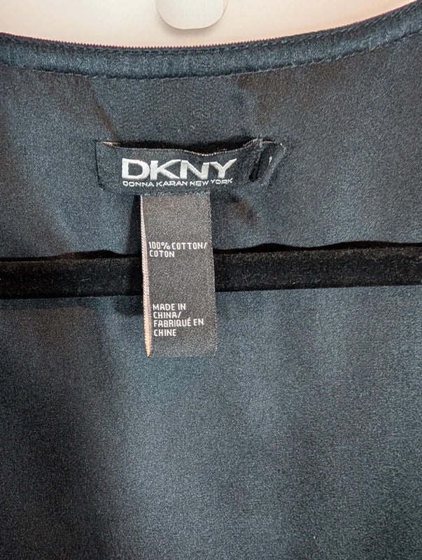 DKNY Aubergine Needle Cord Empire Dress Size 12
