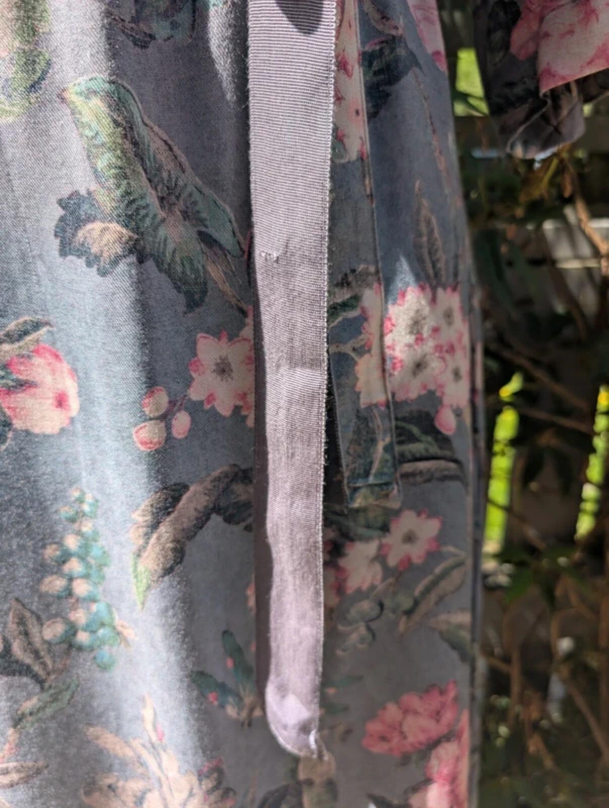 Laura Ashley Printed Viscose Tunic Dress Tie Waist UK10