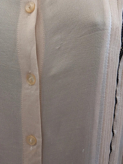 Fabienne Chapot Dune Embroidered Blouse Cream Size 34