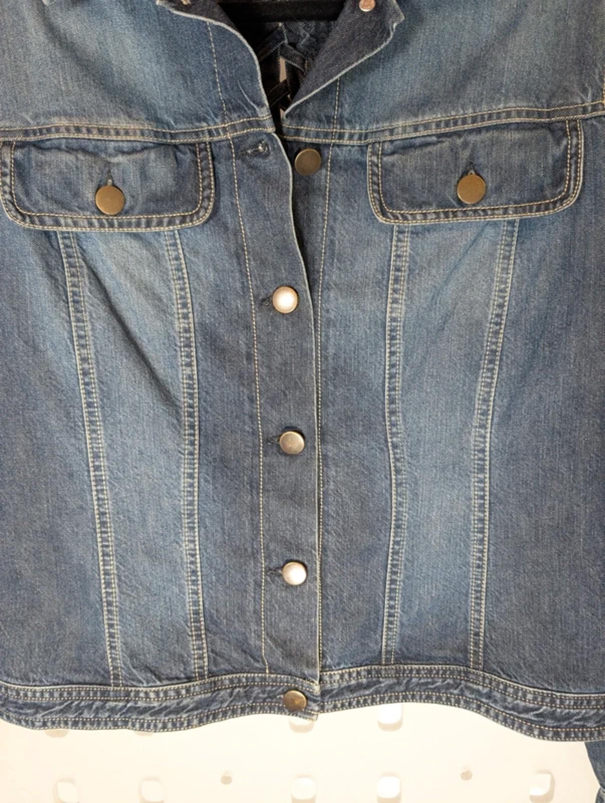 Gérard Darel Denim Jacket Plait Detail Made in Italy Size 40