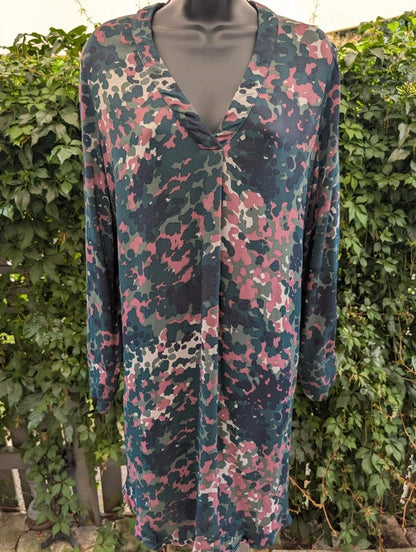 Samsøe Samsøe Hamil Dress Plum Camo Print Size M