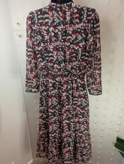 Suncoo Paris ‘Clotilde’ Midi Dress – Size T2 (UK 10)