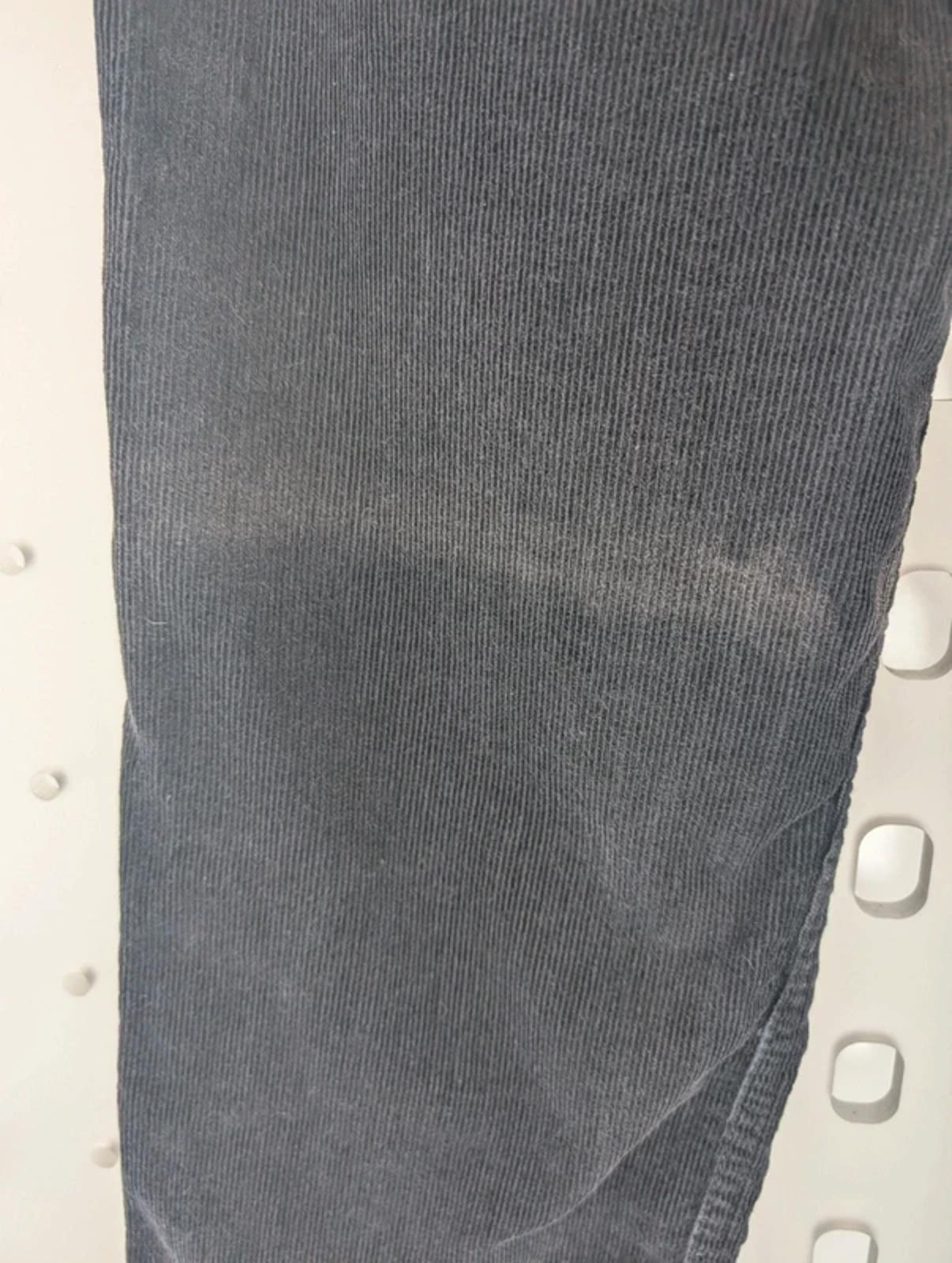 Levi's Black Corduroy Trousers W30 Cropped Straight Leg