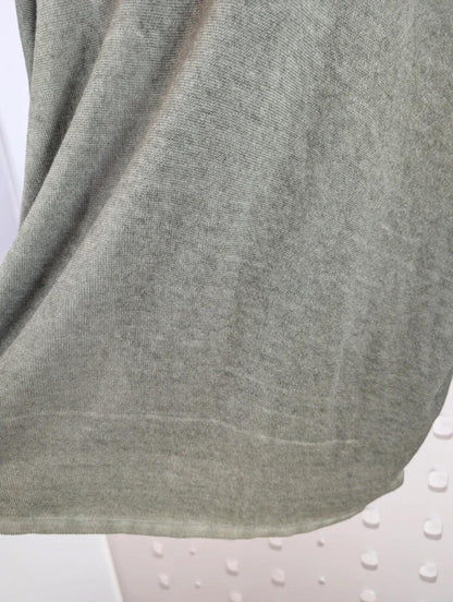 Summum Woman oversized linen blend top medium lagenlook boho neutral summer